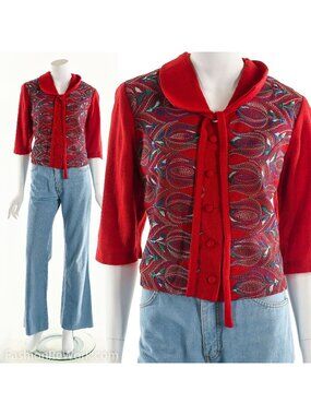 Vintage 50's Wool Embroidered Jacket